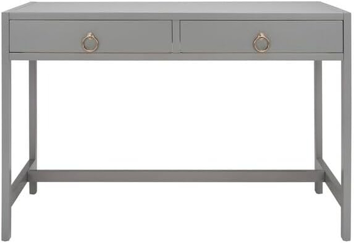Esther Grey 2-Drawer Desk – Stylish Home Collection Furniture Piece