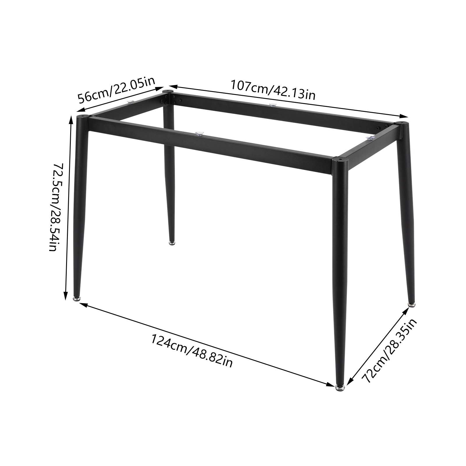 Metal Furniture Legs Industrial Metal Table Legs With Suction Cups Legs
