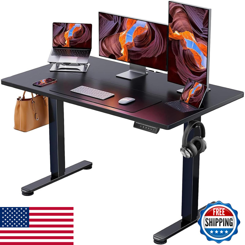 Ergear Height Adjustable Electric Standing Desk 47.2 X 23.6 Inches Sit Stand Up