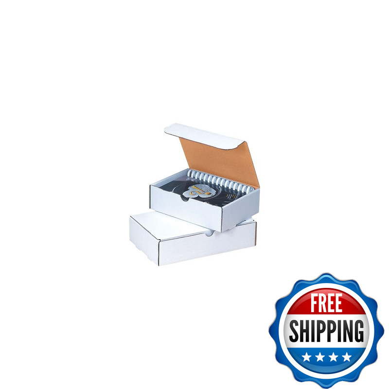 Aviditi White Literature Mailing Boxes 9 X 9 X 3 Inches Pack Of 50 Crush-Proof