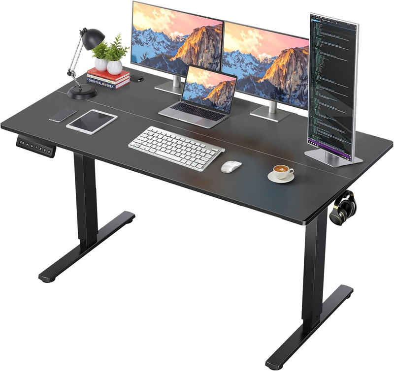 55 X 24 in Electric Standing Desk – Memory Height Adjustable Ergonomic Sit-To-St