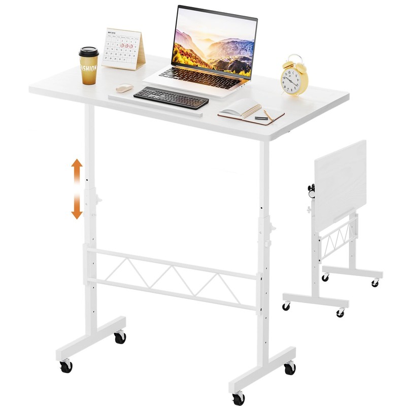 Standing Desk Adjustable Height & Tiltable Tabletop, Portable Stand Up Desk f…