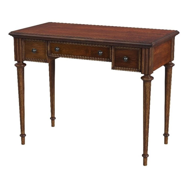 Beaumont Lane Traditional Wood Writing Desk In Antique Cherry