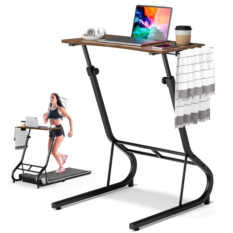 Grleaf Adjustable Height Standing Desk For Walking Pad Treadmill Desk For