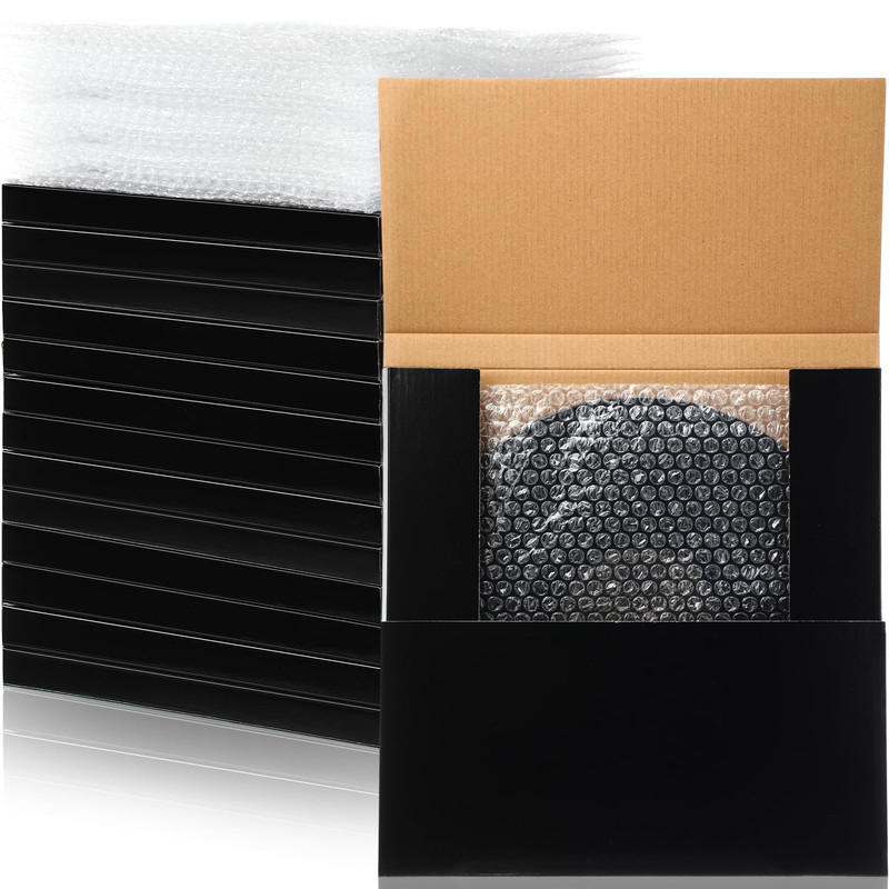Janlaugh 10 Sets Vinyl Record Mailers 12.6 X 12.6 X 1 Boxes Easy Fold Album