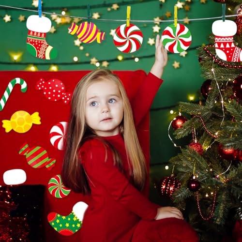 Christmas Paper Cutouts 76 Pieces Christmas Sweet Candy Cutouts for Bulletin gallery