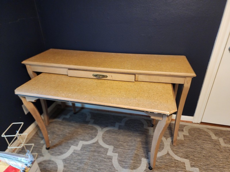 Two piece desk / dining table