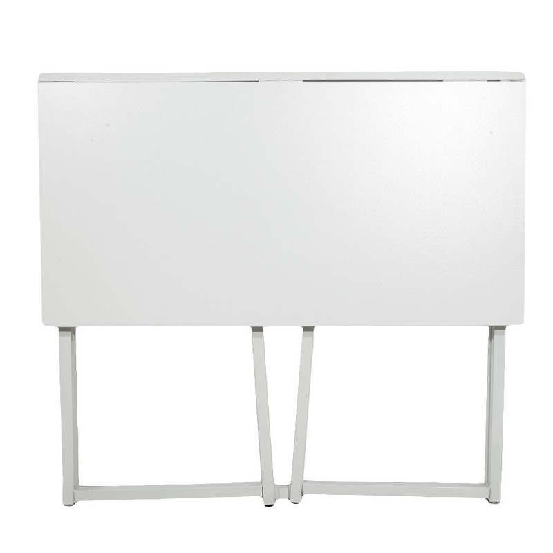 Folding Small Desk Home Office Desk Laptop Study Writing Table Modern White gallery