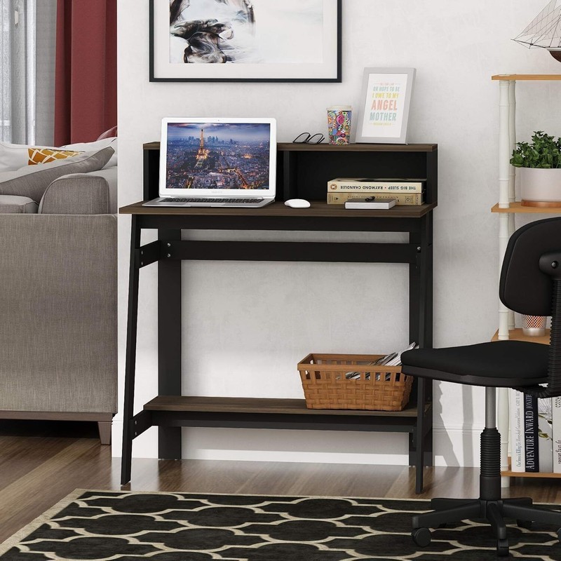 A Frame Computer Desk Laptop Notebook Table Small Spaces 17.9"D x 31.6"W x35.5"H gallery