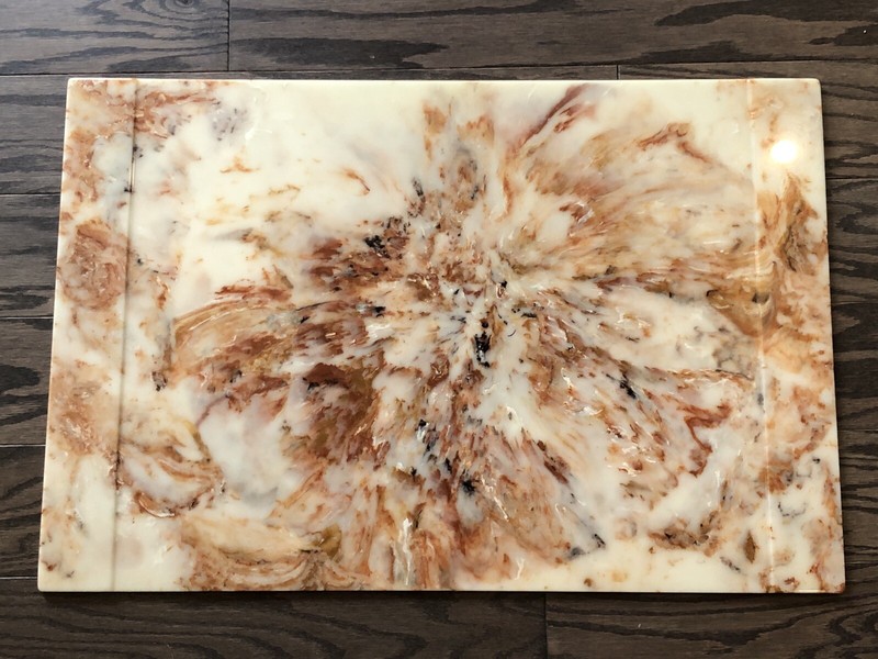 Vintage 1978 Sunlight Industries Marbled Office Table Desktop 20” x 30”