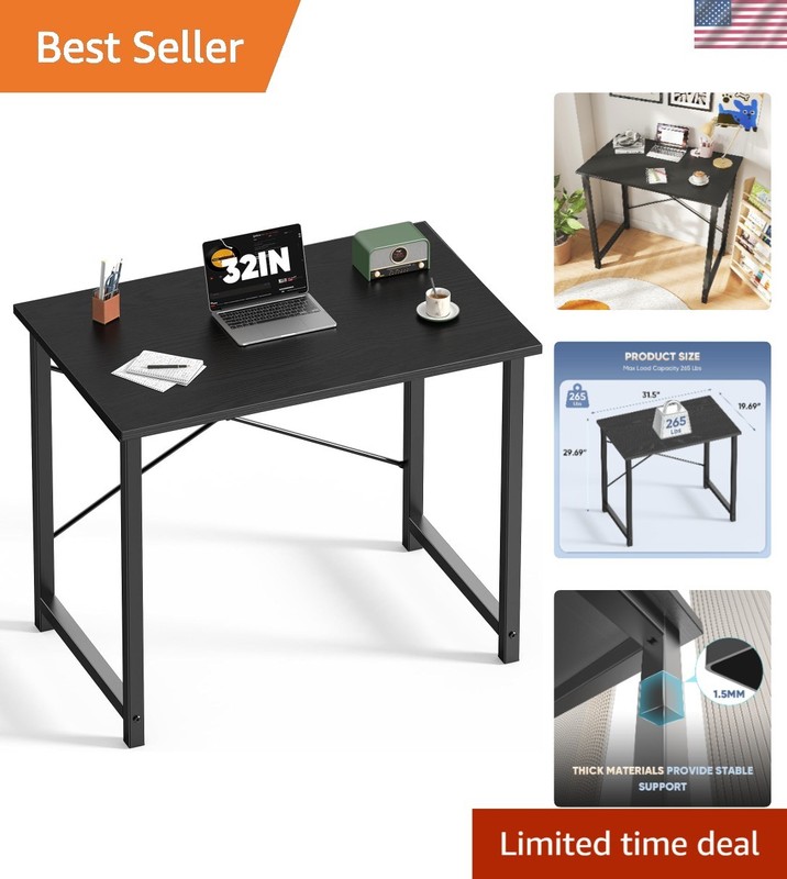 DUMOS 32 Inch Office Small Computer Desk Modern Simple Style Writing Study W…