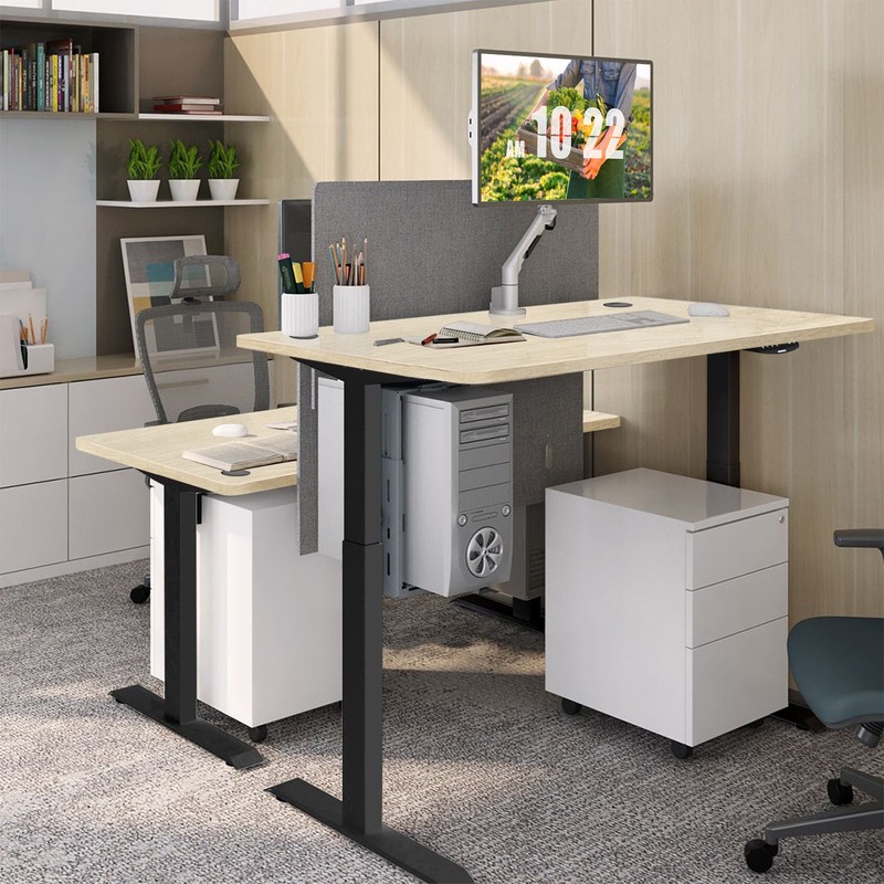 48" x 30" Universal Wood Desktop for Stand & Sit Up Desk Frame Natural gallery