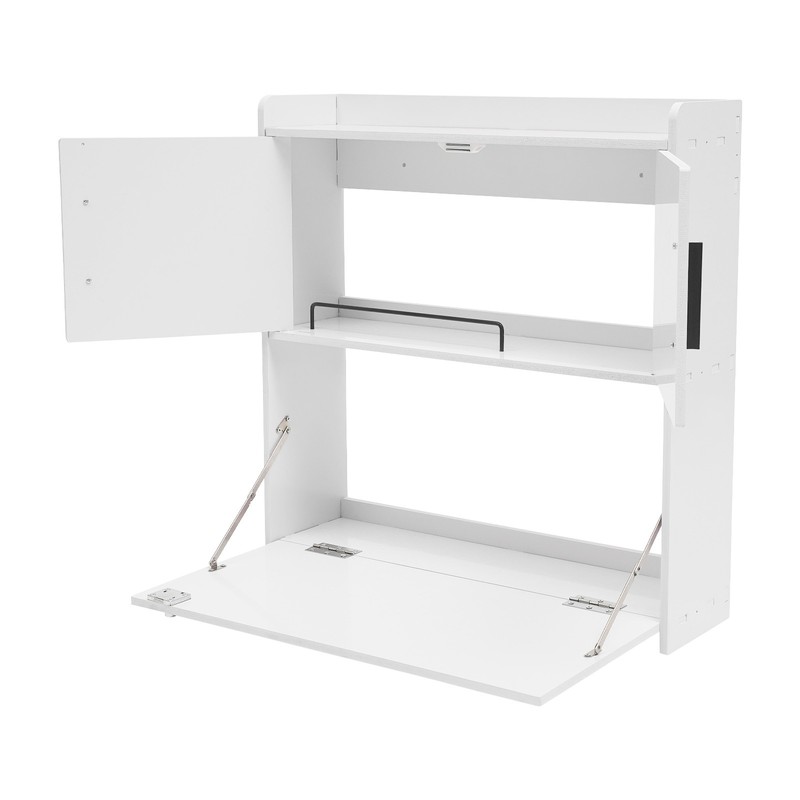Wall Mounted Desk Cabinet Multifunctional Fold Down Laptop Table Folding Table gallery