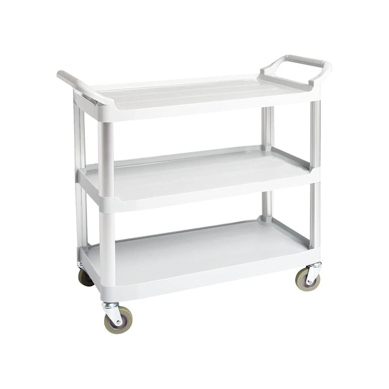 Amazon Basics 3-Tier Rolling Utility Cart, Commercial Grade, 400 Lbs Loading Cap