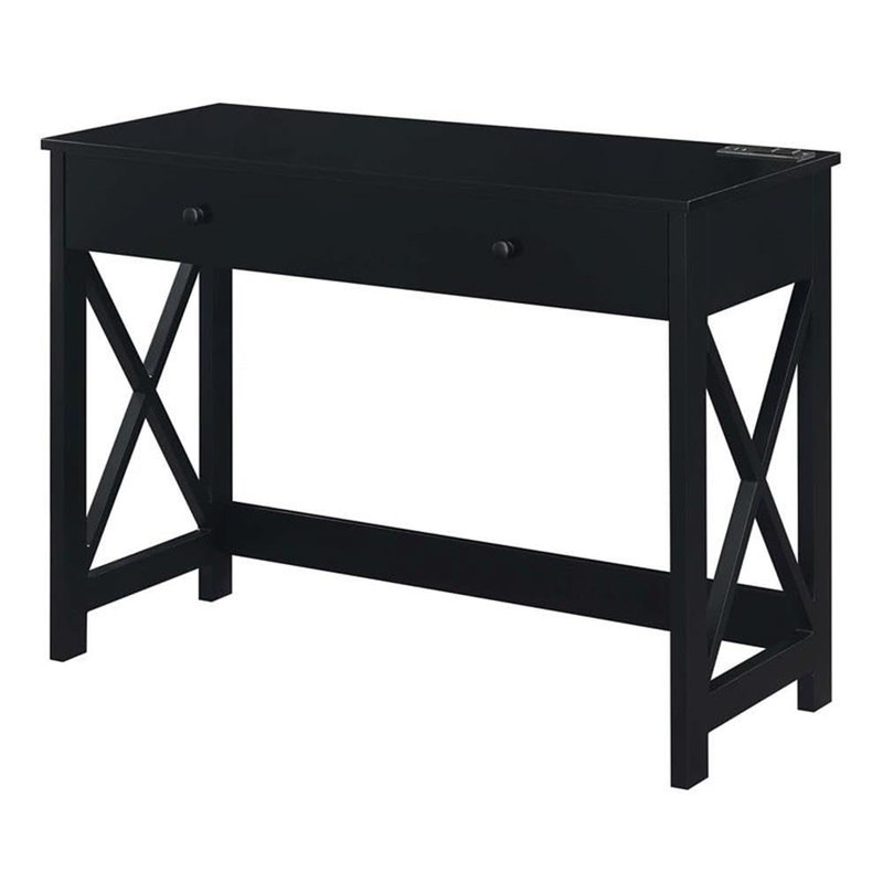 Convenience Concepts Oxford Desk Charging Station 42 Black