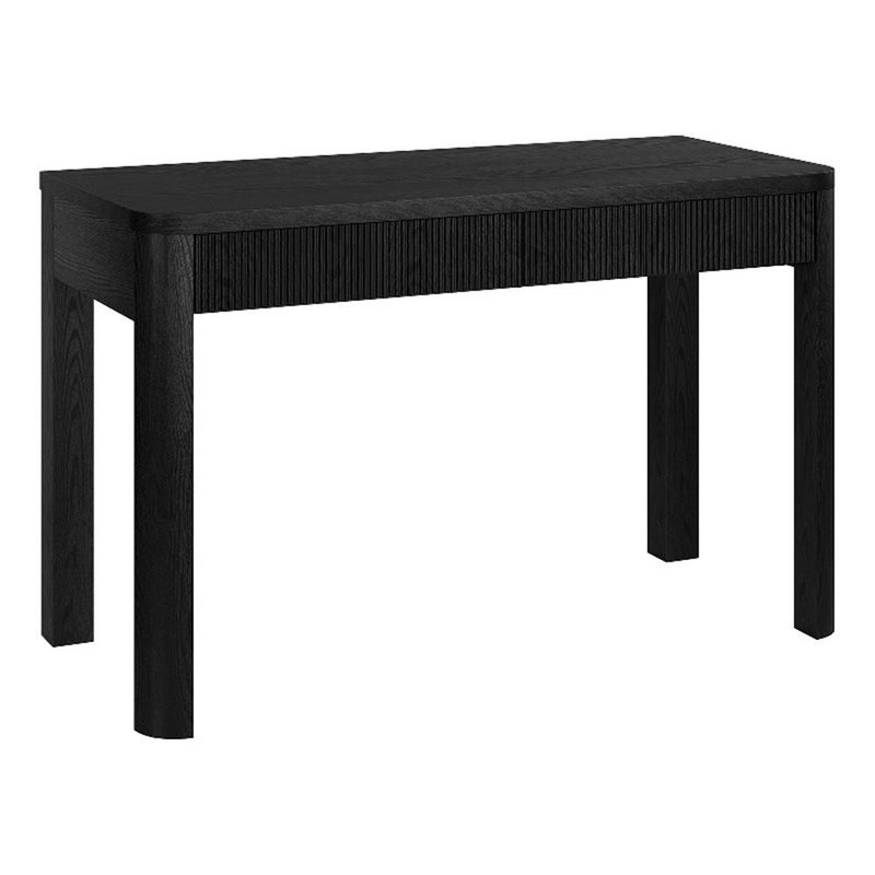 Henn&Hart 47.5″ Black Grain MDF Home Office