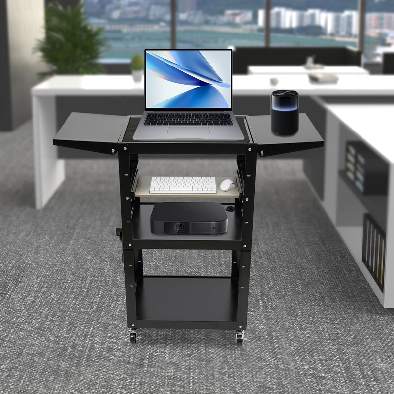 3-tier Rolling Cart Mobile Cart with Wheels Heavy Duty Rolling Work Station