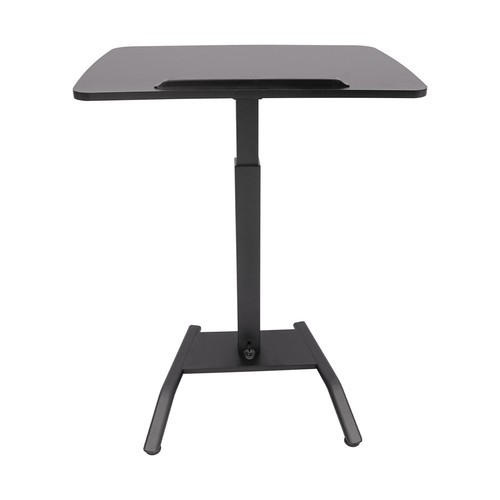 Adjustable Pneumatic Standing Desk Tilting Laptop Cart Mobile Podium Cup Holder gallery