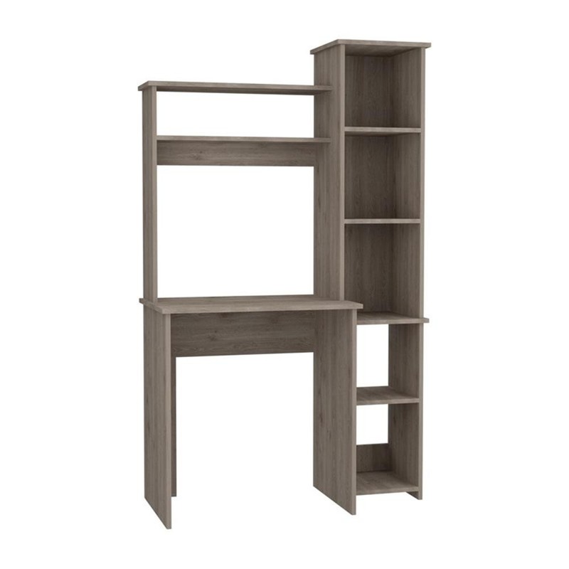 TUHOME Versalles Desk Engineered Wood Desks in Gray gallery