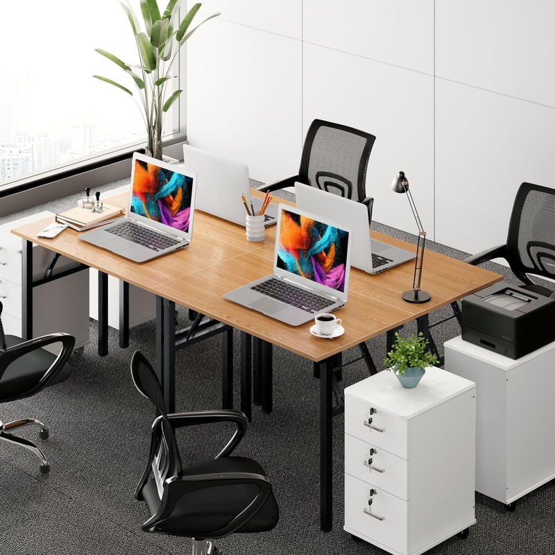 Need Folding Desk For Home Office 39-3/8 Length Modern Folding Table Computer gallery