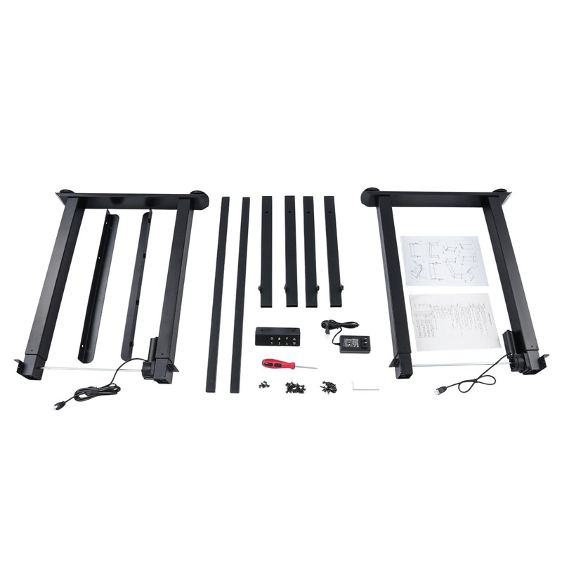 4-Leg Standing Desk Frame, Desk Frame, Dual Motor Adjustable Desk Rack Frame gallery