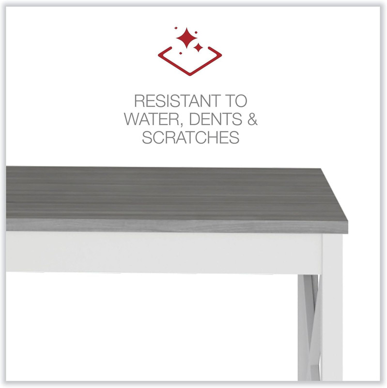 Workspace by Workspace by Farmhouse Writing Desk, 47.24" X 23.62" X 29.53", Gr gallery