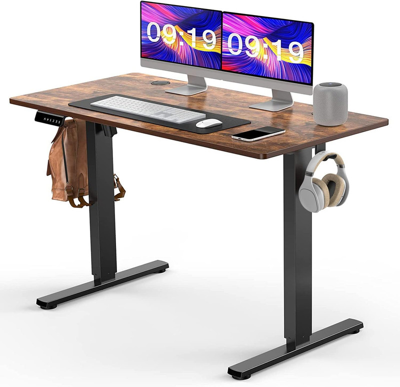 Standing Desk, 55 X 24 in Computer Desk Electric Height Adjustable Desk Home Off