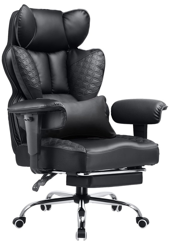 Comhoma Big And Tall Office Chair 400Lbs Wide Ergonomic Gaming Chair Deluxe
