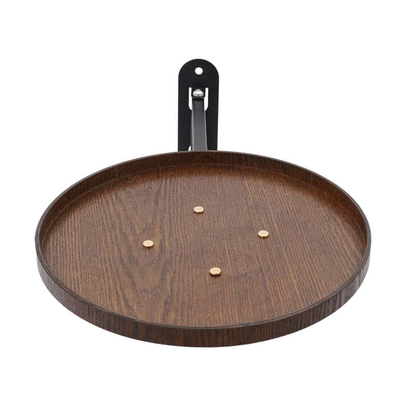 30cm(D) Round Wall Table, Foldable Reading Desk, Bedside Table, Wall-Mount Desk gallery
