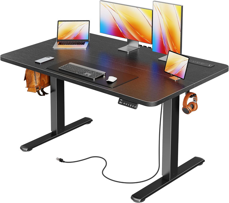 47×24 Electric Standing Desk w/ USB Ports Adjustable Height