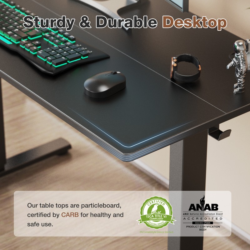 Electric Standing Desk - 40/48/55/63 x 24 inch Adjustable Sit to Stand Up Desk gallery