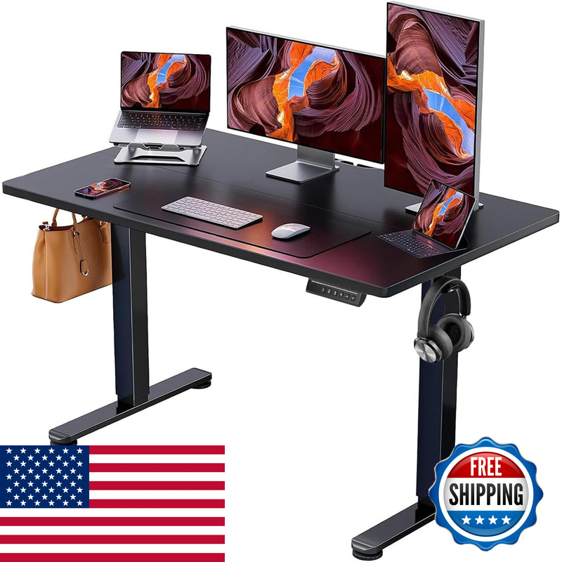 Ergear Height Adjustable Electric Standing Desk 47.2 X 23.6 Inches Sit Stand Up