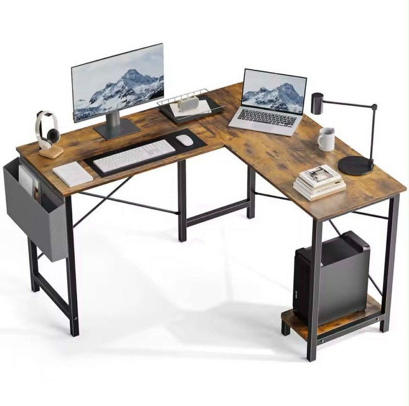 50 Inch Gaming Desk PC Computer Table Wooden Office Desk with CPU Shelf & Storag