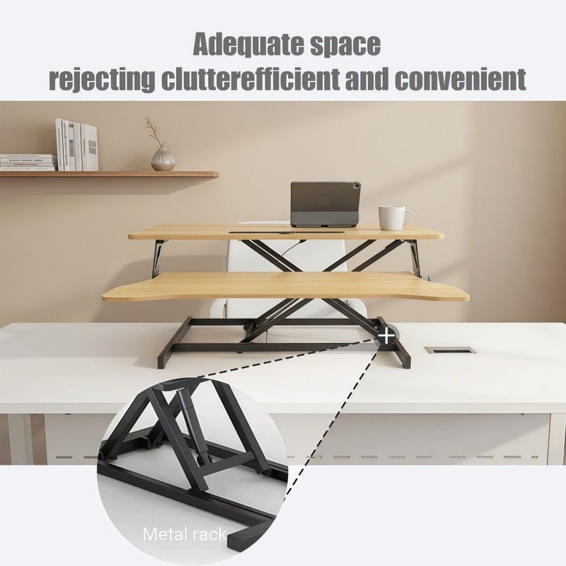 32 Inch Desk Converter, Height Adjustable Sit to Stand Riser gallery