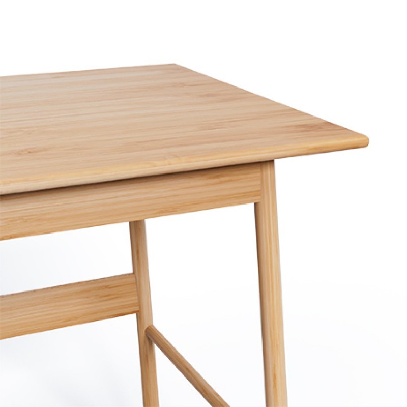 Bamboo Computer Desk, Modern Writing Desk for Home Office, Gaming Study Table gallery