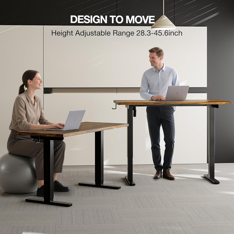 Electric Standing Desk, Height Adjustable Home Office Desk with Memory Presets & gallery