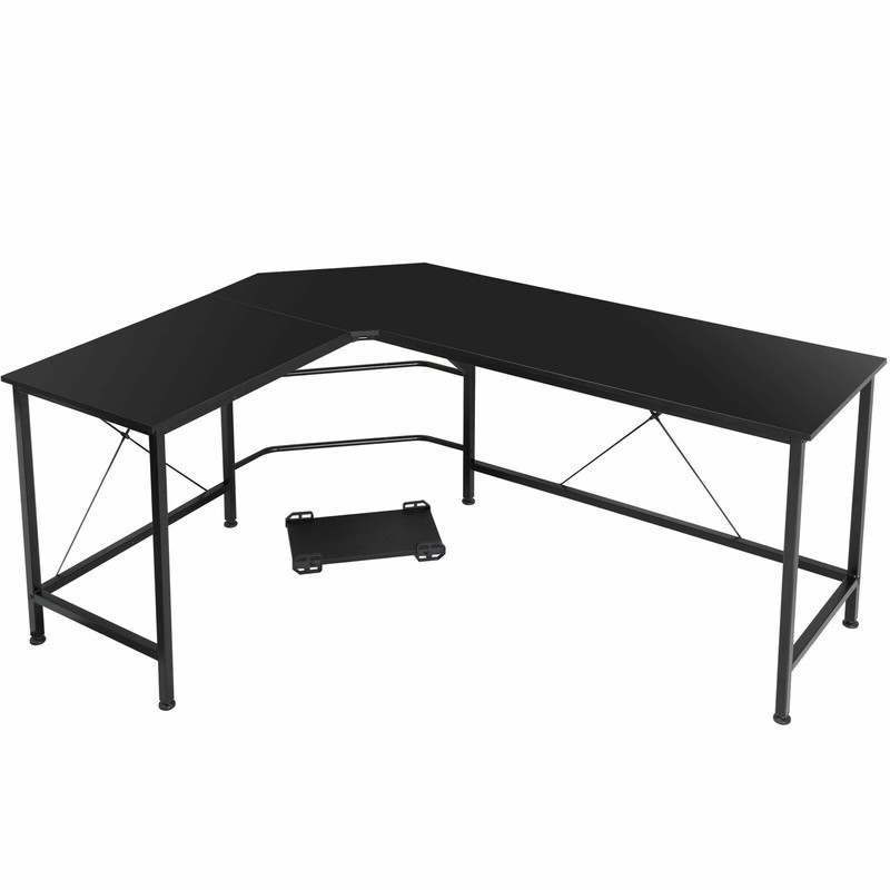 66" L-Shaped Computer Desk Desktop Wall Corner Bedroom Home Study Workstation gallery