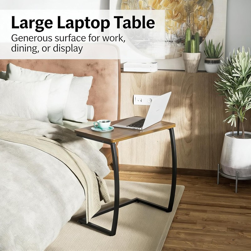 Side Table, End Table, Vinta C-Shaped Couch Table for Sofa gallery