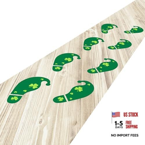 54 Count St. Patrick’s Day Leprechaun Footprint Decorations – Floor Decals