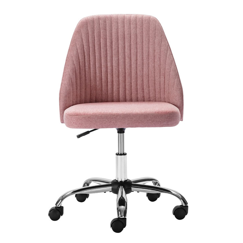 Yangming Home Office Chair Mid-Back Armless Twill Fabric Adjustable Swivel Task