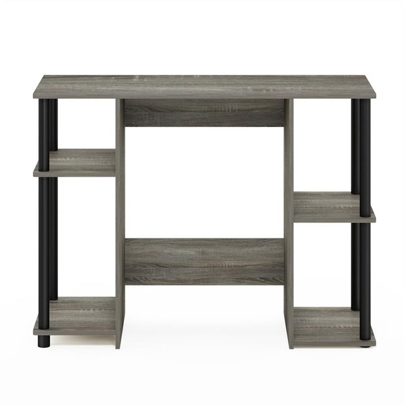 Furinno JAYA Engineered Wood Compact Computer Study Desk in Oak Gray/Black gallery
