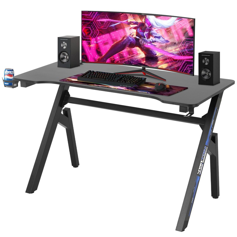 Computer Gaming Desk Student PC Desk Modern Ergonomic Racing Style Table
