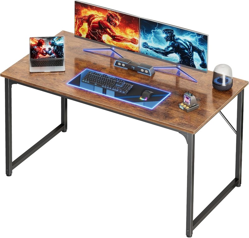 PRAISUN 47 X 24 Inch Computer Desk with Deeper Desktop