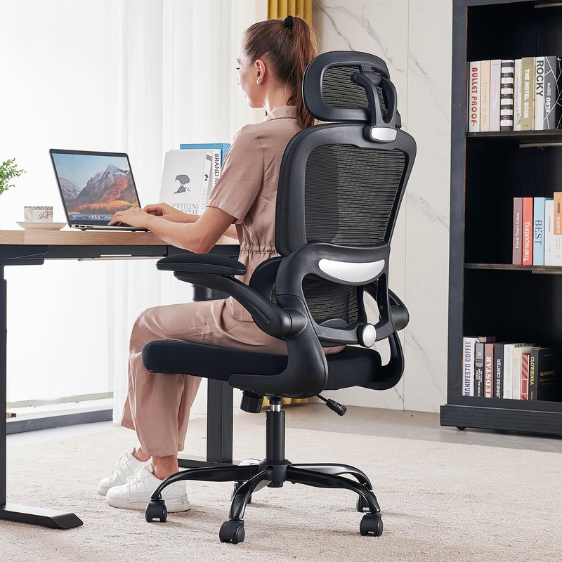 Tralt Office Chair Ergonomic Desk Chair 330 Lbs Home Mesh Office Desk Chairs