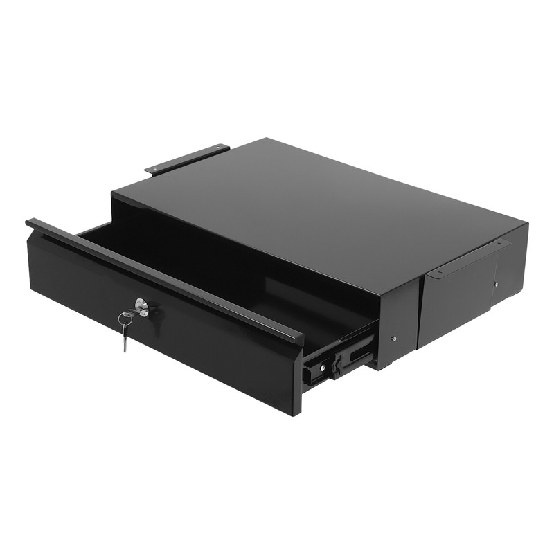 Sliding Pull-Out Under Desk Drawer with Lock for Organized Office Space gallery