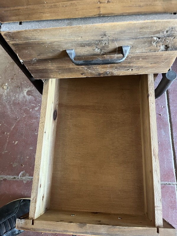 Industrial Reclaimed Wood Desk with Drawers gallery