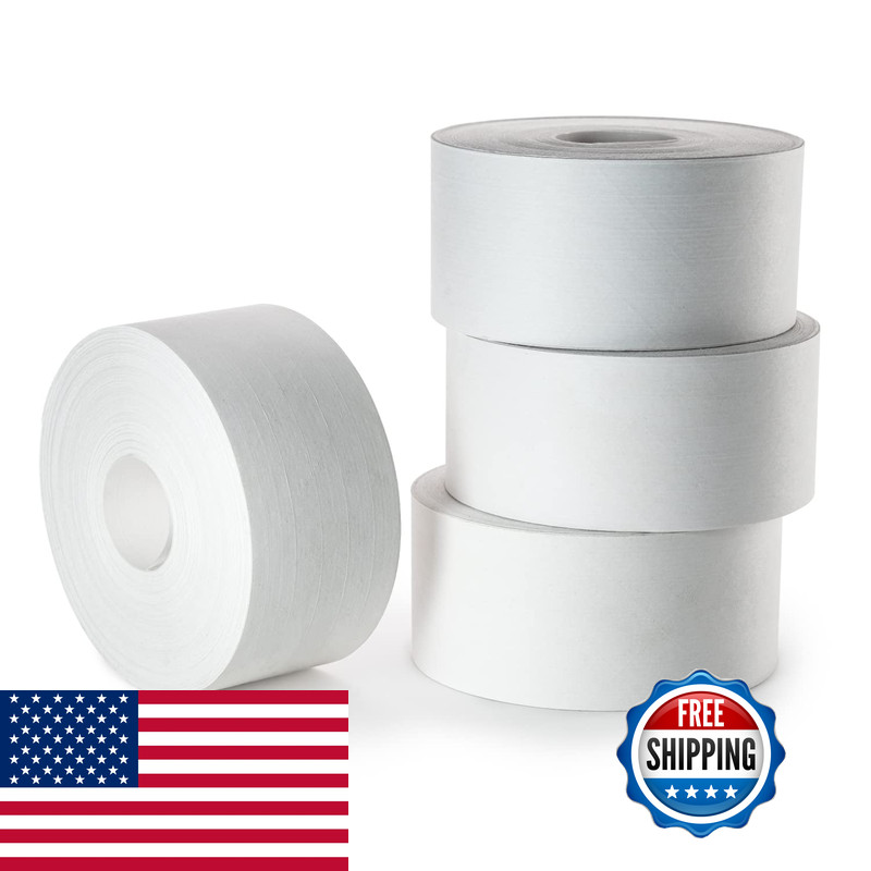 Idl Packaging 3 X 375 Feet Reinforced Water-Activated Kraft Gummed Tape 70Lb