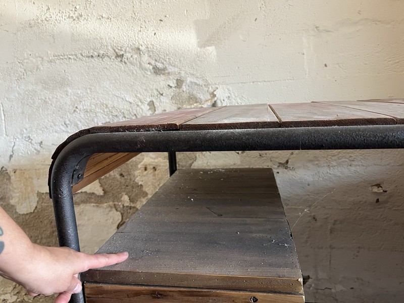 Industrial Reclaimed Wood Desk with Drawers gallery
