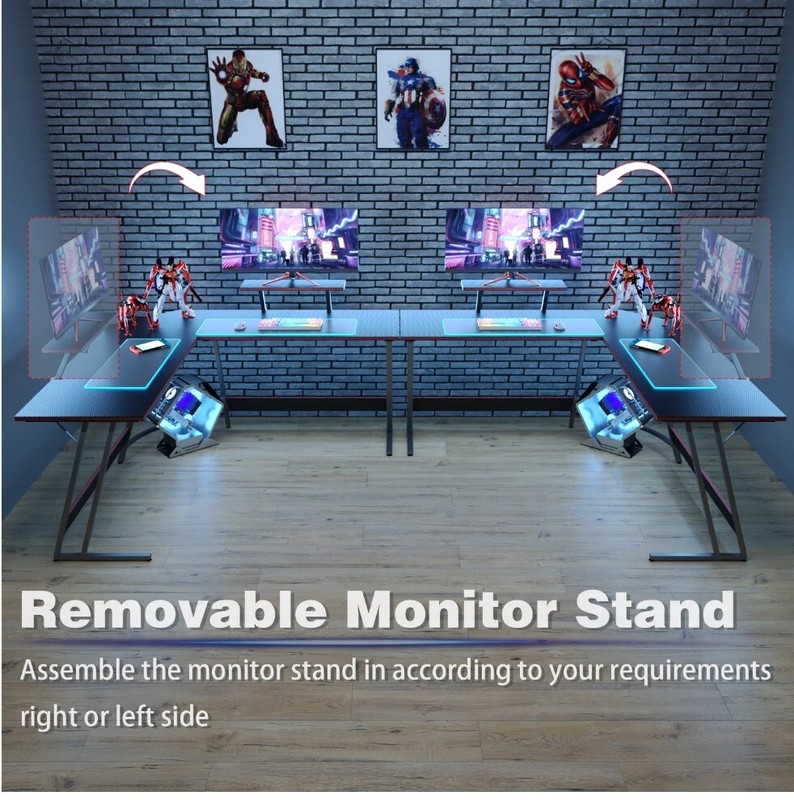 Enhance Your Gaming Setup with the Homall L-Shaped Desk – Includes Monitor