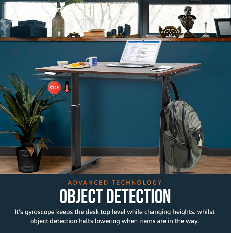 Standing Desk Adjustable Height (48'' X 30''), 3 Memory Presets - Large Electric gallery